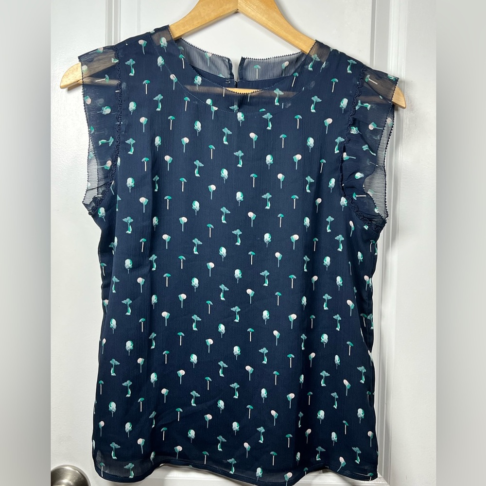 Ann Taylor Factory Lined Sheer Blouse